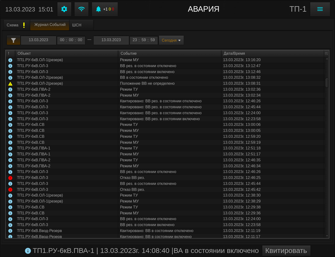 Ecliptic SCADA: Diagnostic and Control System